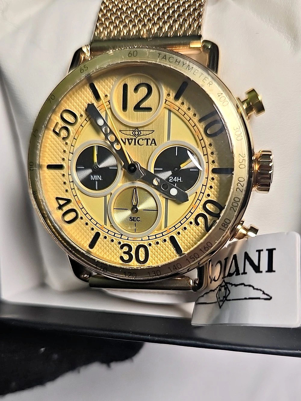 Invicta Men's Specialty Chronograph Gold Dial Watch Specialty Chronograph Gold